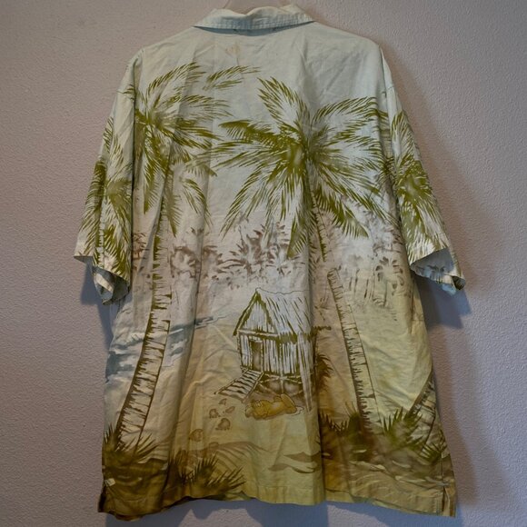 Disneyland Mickey Mouse Hawaiian Shirt‎ Tiki Hammock XXL Button-Up - Picture 2 of 5